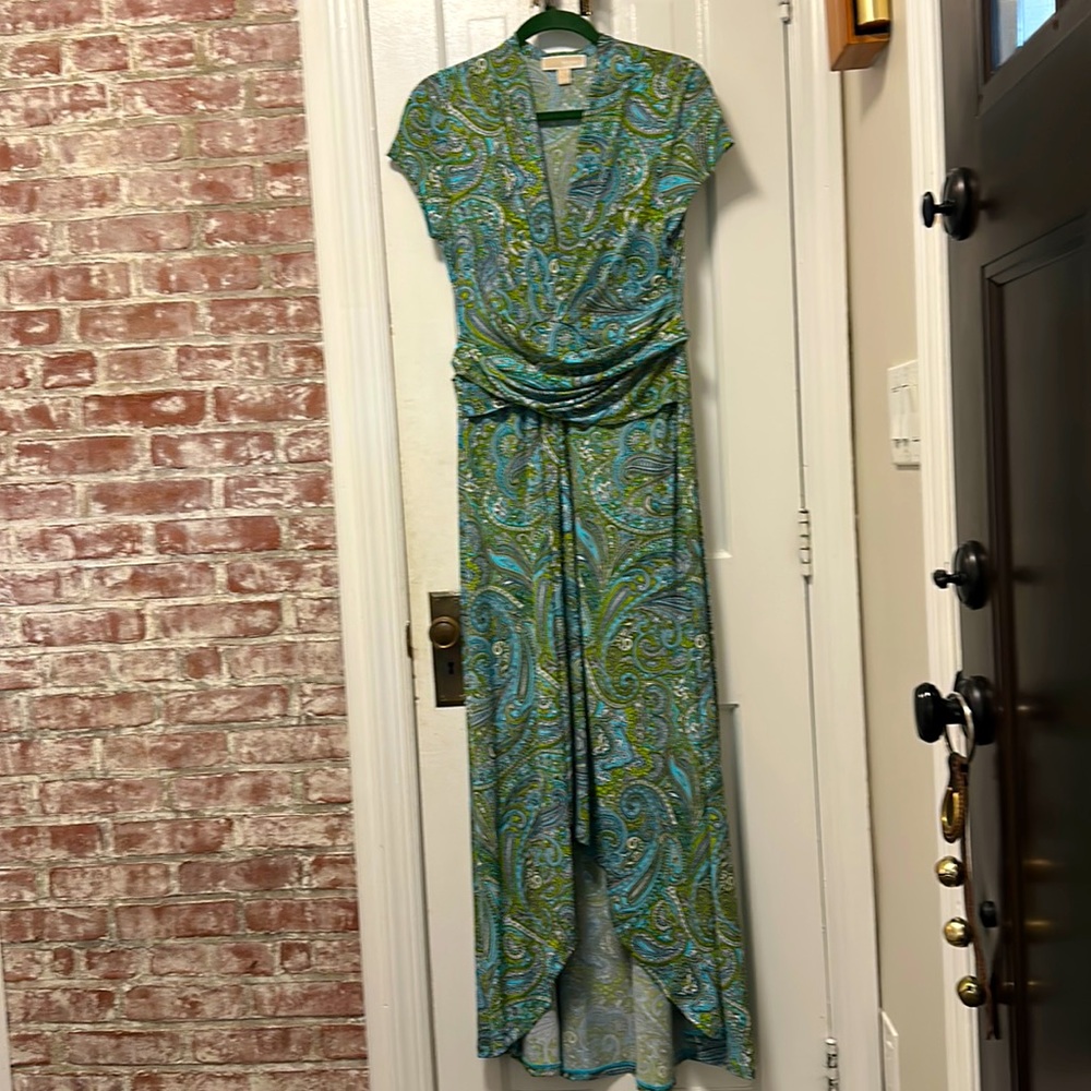 High low wrap dress